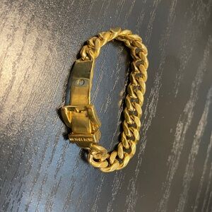 Michael Kors gold plated chain bracelet.